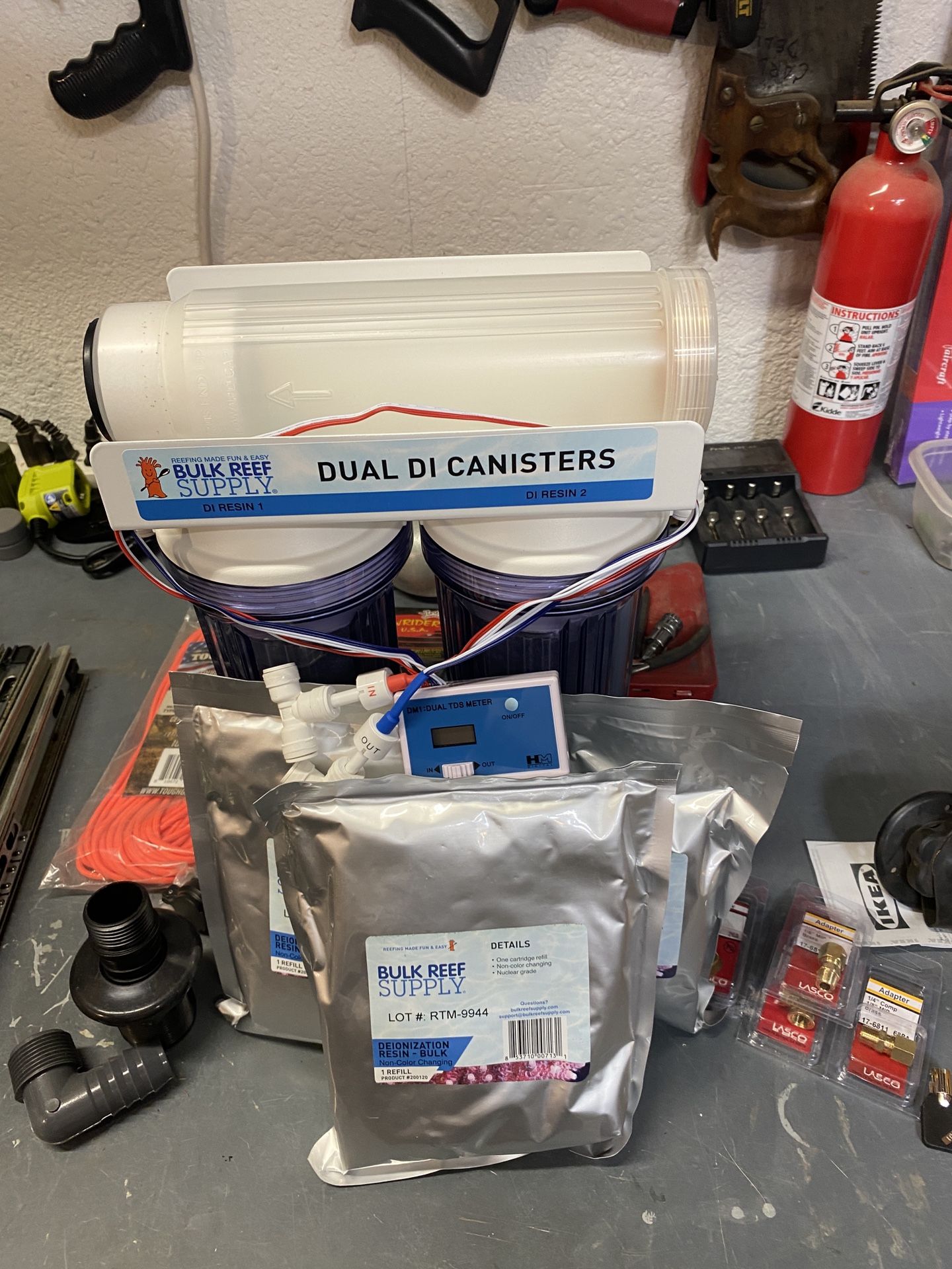 Dual DI Canister Aquarium Water Filter (New)