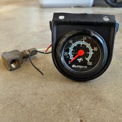 Vintage Sunpro Oil Pressure Gauge 2-inch (0-100 PSI)