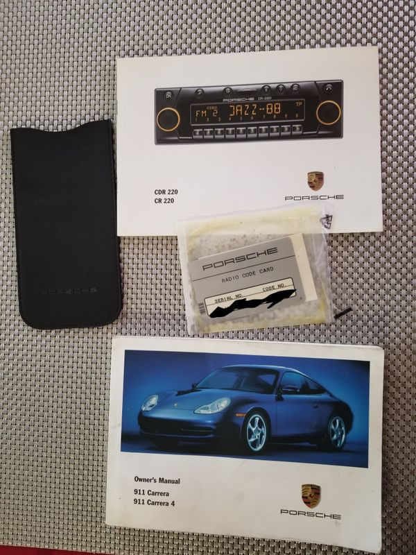 Porsche 911 1999 Owners Manual Radio Code Card And Porsche 911 1999 Owners Manual Radio Code Card And Sungles Case For In Queens Ny Offerup