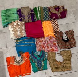 Indian Ethnic Clothing Lot – Sarees, Kurtis & Blouses
