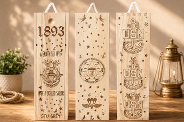 Custom Laser Engraved Gifts | Wine Boxes, Coasters, Serving Boards & Personalized Wood Crafts