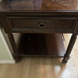 Well-made Thomasville Brand Wood End Table 