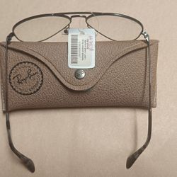 Ray Ban Aviator Blue Light Clear Glasses w/ Tag RB 3689, 9148/BF, 55-14-140, 100% Genuine & Brand New 