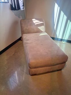 Faux Leather Chaise Lounge
