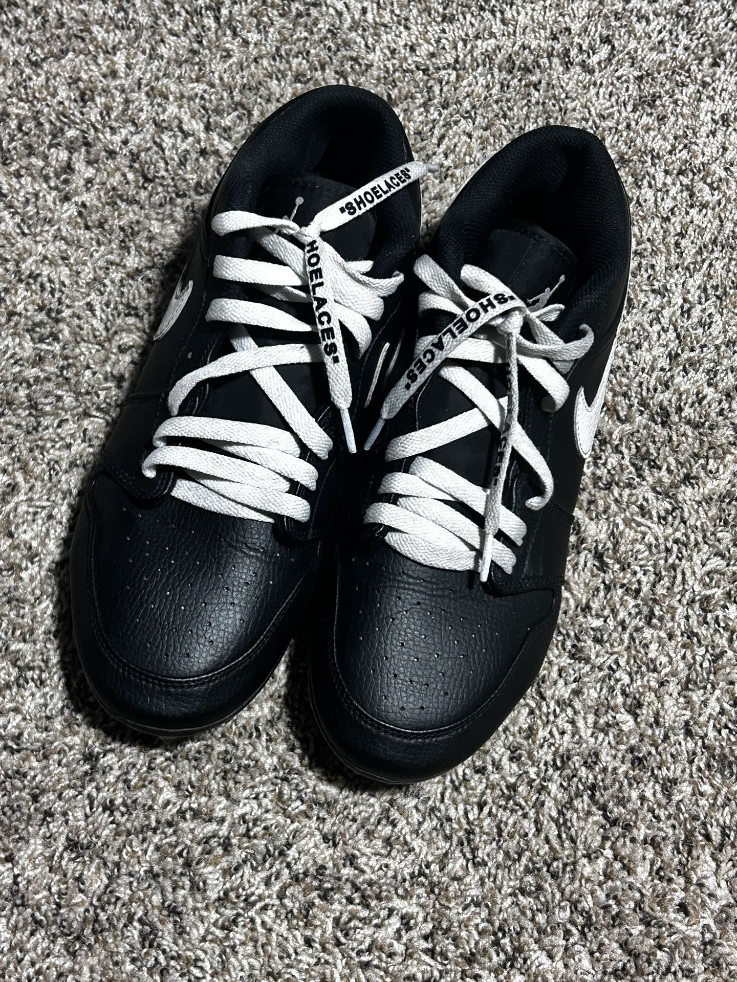 Jordan 1 Low Cleats (Black)