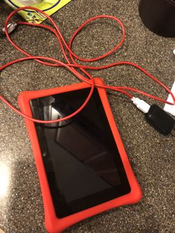 Nabi with charger & rubber case!