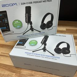 Zoom ZUM-2 USB podcast mic set (2)