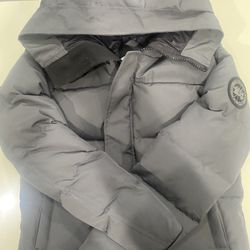 Grey Canada Goose Macmillan With Black Badge Size Medium Brand New 