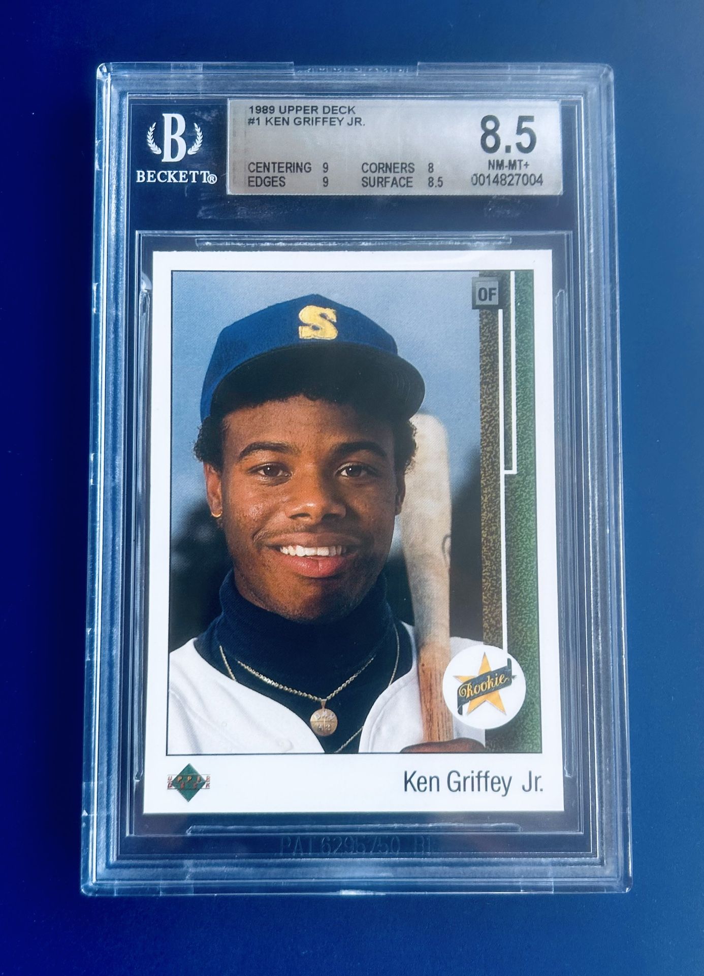 1989 Upper Deck Ken Griffey Jr Rookie Baseball Card Graded Beckett 8.5 ...