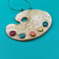 Vintage Artist Palette Christmas Ornament 