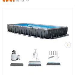 Intex Ultra XTR 32 ft. x 16 ft. Rectangular 52 in. Deep Hard Sided Above Ground Pool Set