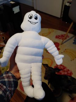 Michelin Man stuffed animal doll - new