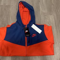 Red/blue Toned Tech Fleece Sweatsuit 