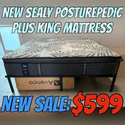 NEW SEALY POSTUREPEDIC PLUS KING MATTRESS 