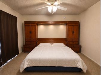 Solid Warm Wood Bedroom Set