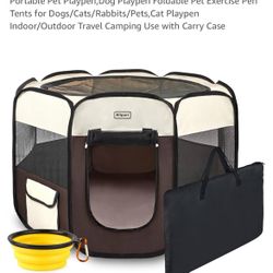  New! Foldable Pet Play Pen 