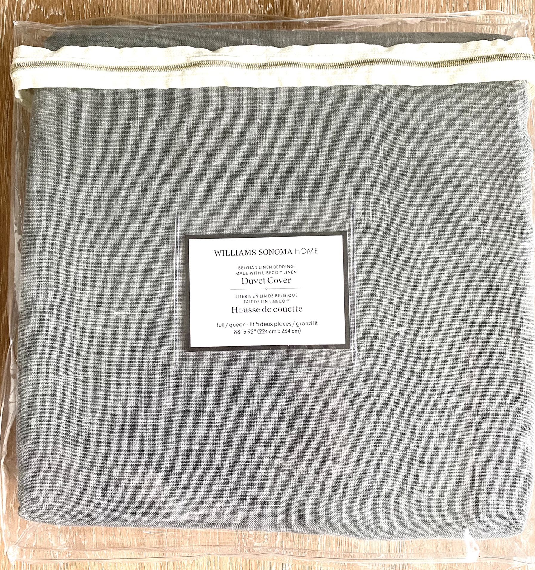 Williams Sonoma Home Chambers Full/Queen Linen Duvet, New with Tags, Retail $299 *Reduced