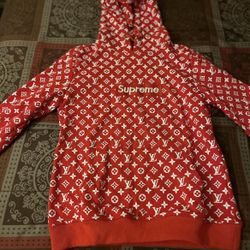 LV Supreme Hoodie Size Large Kids