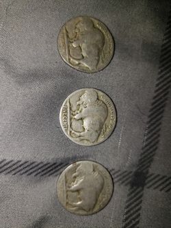 Buffalo nickles fair condition (no date)