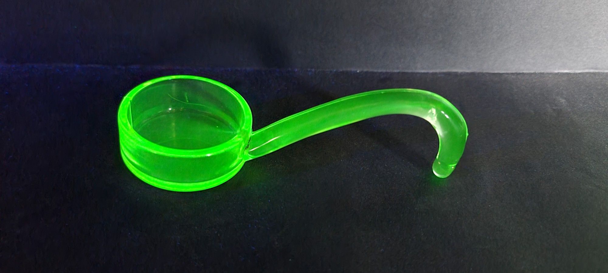 Beautiful Vintage Green Uranium Glass Mayonnaise Ladle