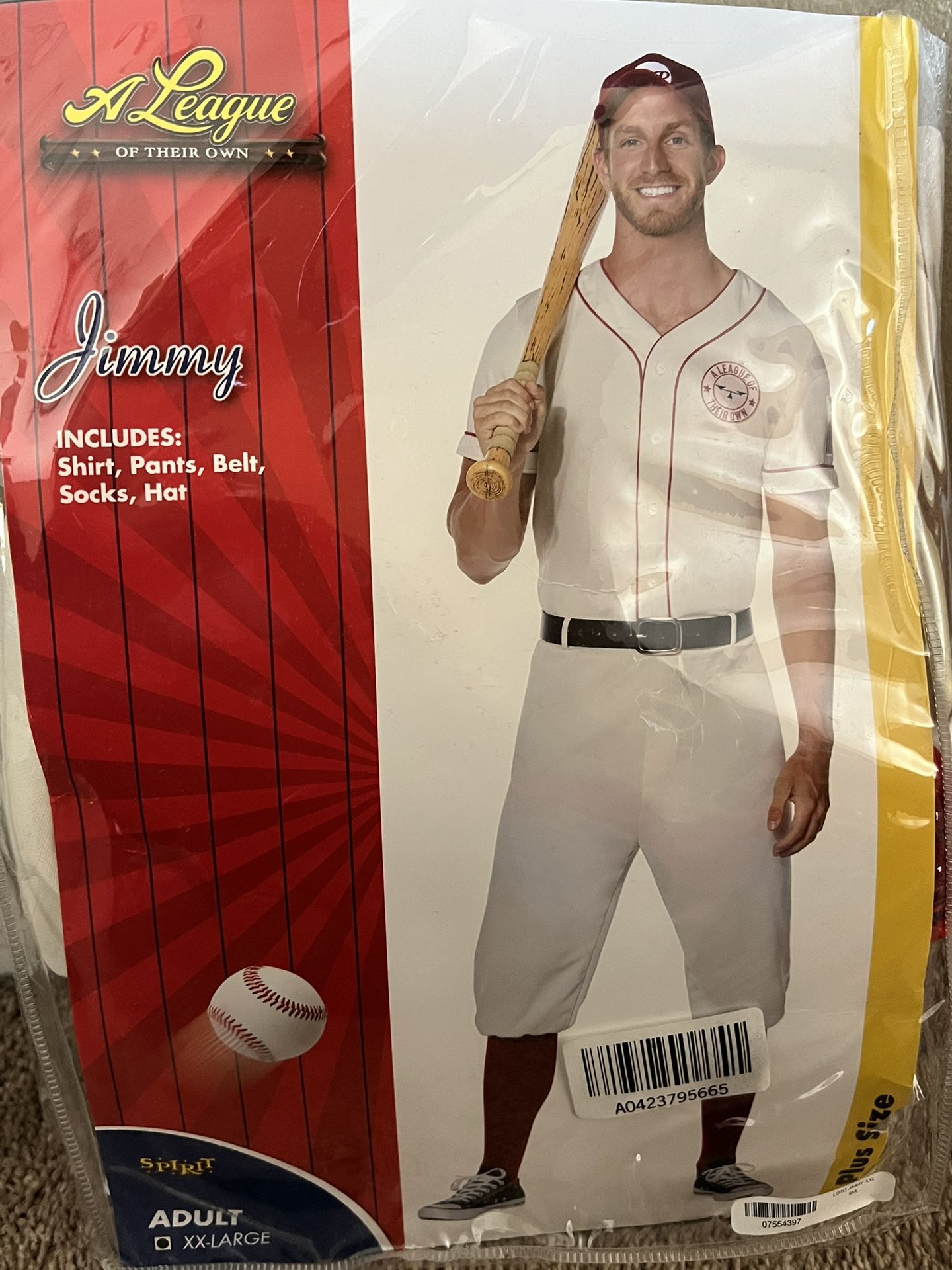 Men's A league of their own Coach Jimmy Costume
