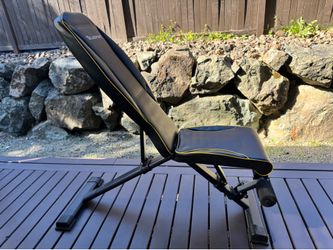 Adjustable Weight Bench – Folding Incline/Flat/Decline, 600 lb Capacity