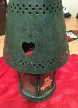 Santa candle holder
