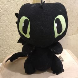 How to Train Your Dragon Black Toothless Talking Plush Toy