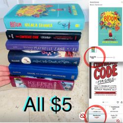 $5 For All Bundle of Girls/Teen,Chapter Books in great condition Total of 6
