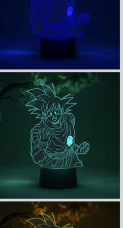 New Goku Dragon Ball Anime Led Color Changing 3D Lamp