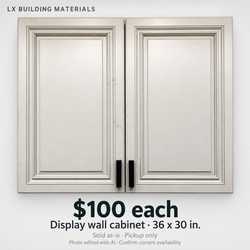 Showroom Display Wall Cabinet - 36 x 30 - $100 Each