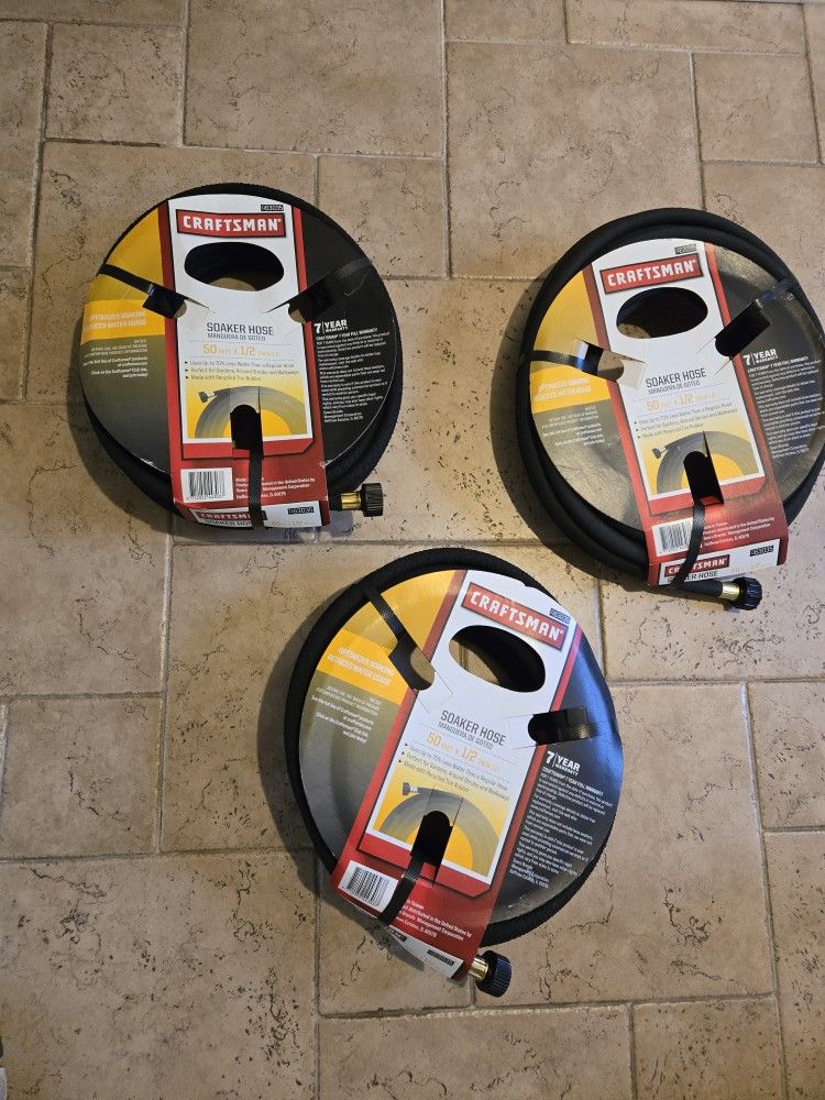 Brand new still sealed Soaker hoses 50 foot each