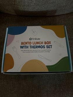 Lunch box with thermos set