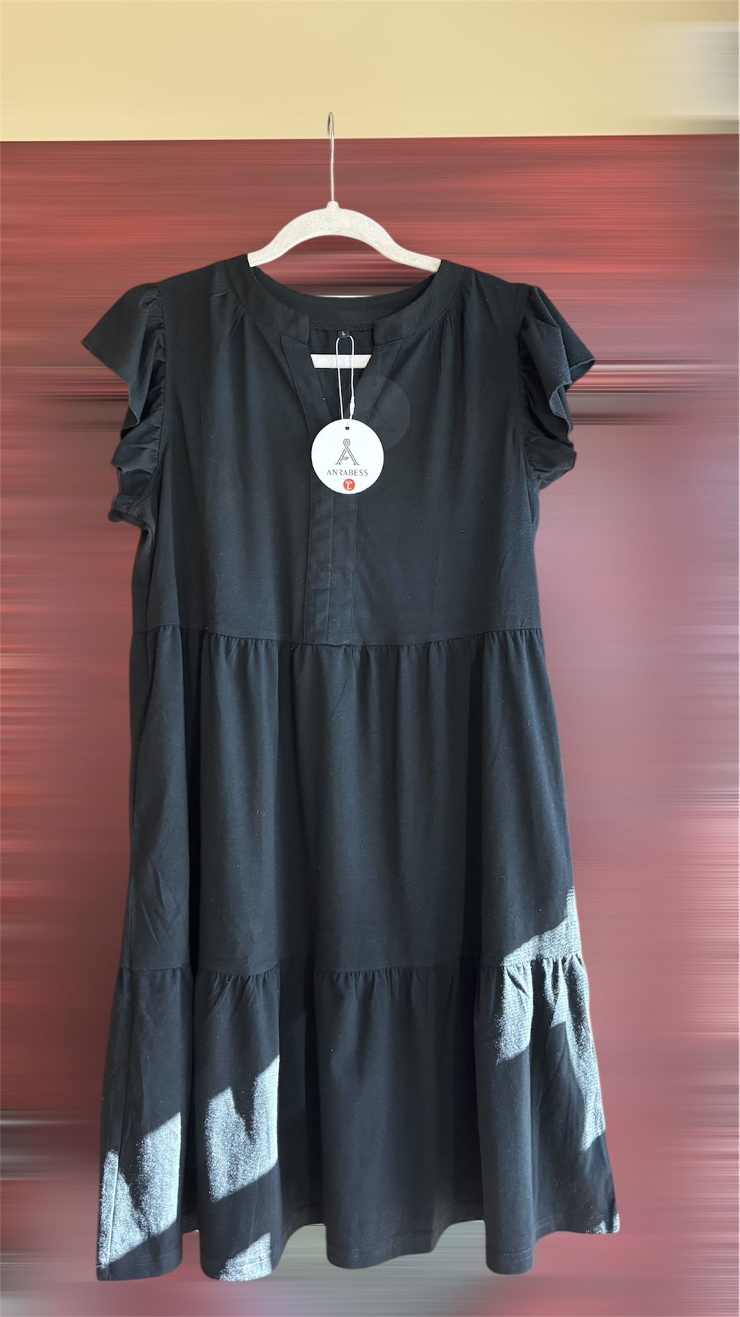 ANRABESS Womens Summer Dress Ruffle