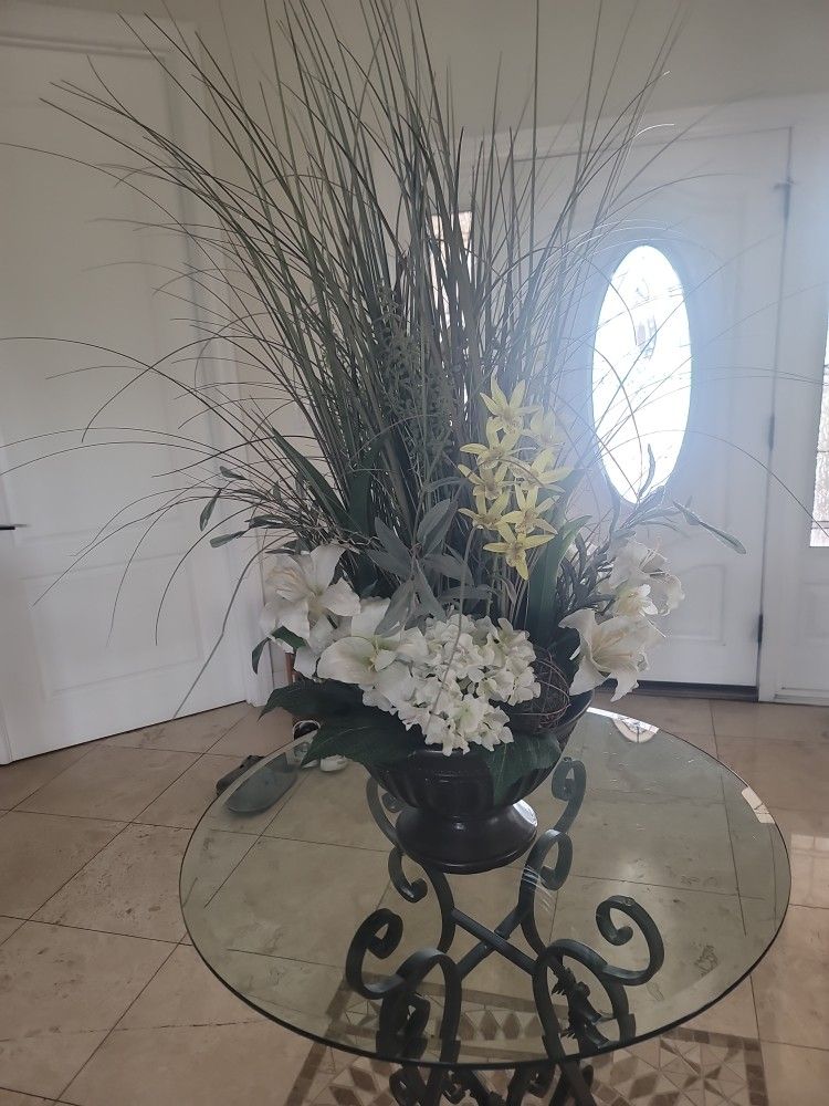 Artificial Floral Flower Arrangement In Pot