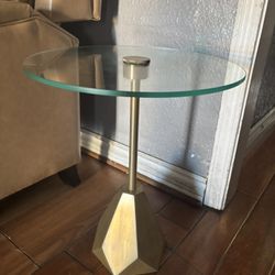 Glass side Table 
