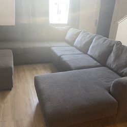Sectional Grey Couch 