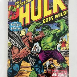 Incredible Hulk #179 VG/FN, 1974 Marvel Missing Link  One staple Manufacturing error 