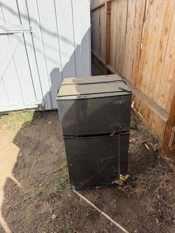 Arctic Black Mini Fridge with Freezer