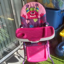 Cosco Simple Fold Deluxe High Chair Monster She lley