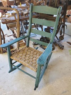 Antique primitive rocking chair