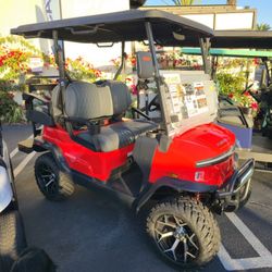 2025 Denago Nomad XL 4-Passenger Lifted 48-Volt Lithium Street Legal LSV Golf Cart