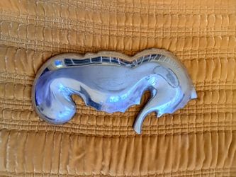 Mosaic sea horse decorative dish