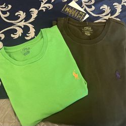 Two Ralph Lauren Polo Med Tees 