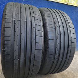 2 USED TIRES CONTINENTAL 285/40/22