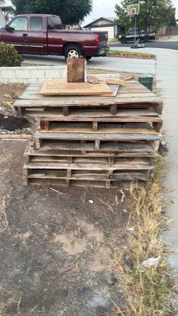 wooden pallets