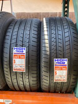 2 used tires 245 40 21