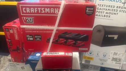Craftsman (4) Batteries (1) Dual Port Charged 