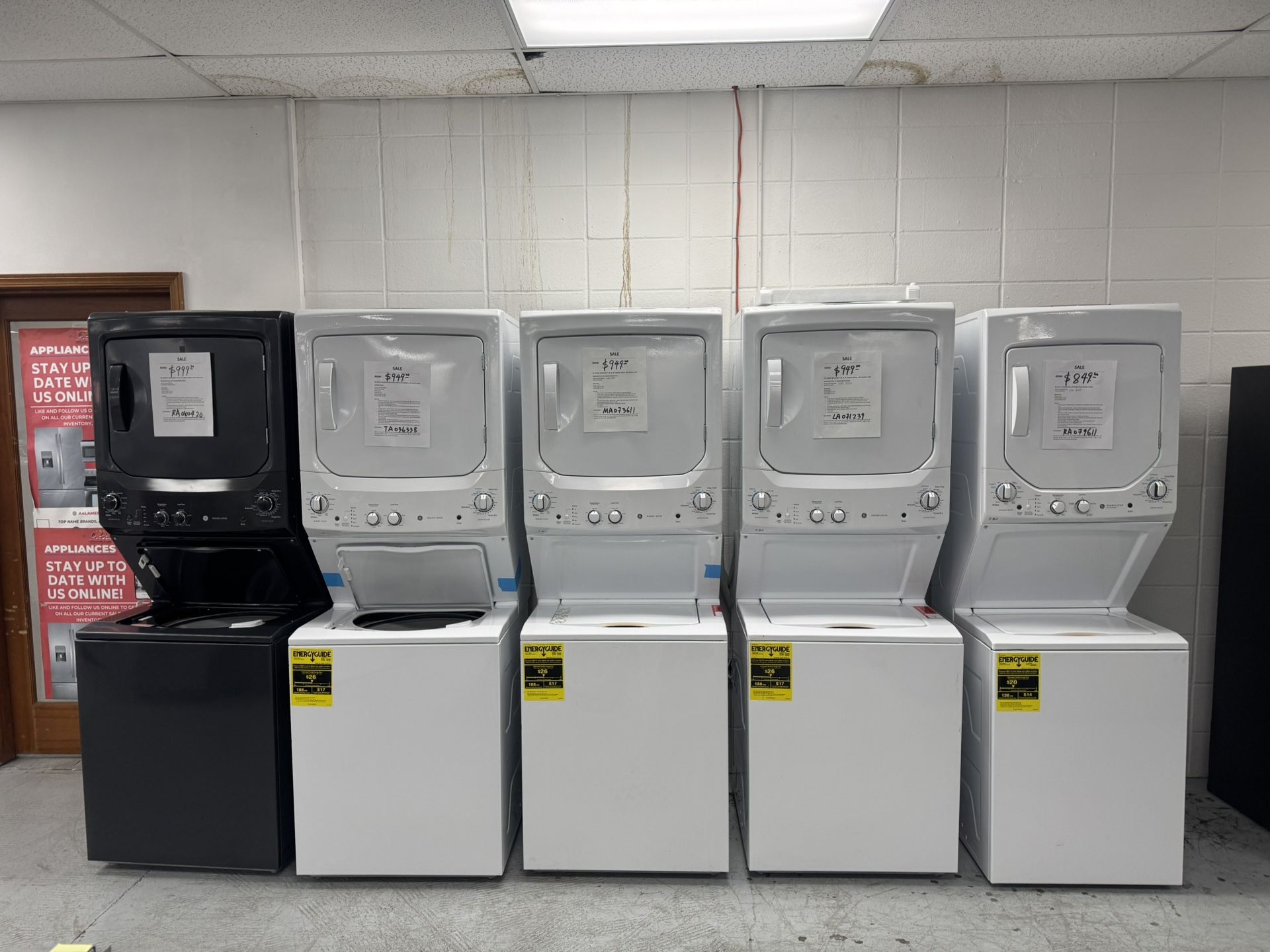 GE Stackable Single Unit Washer And Dryer