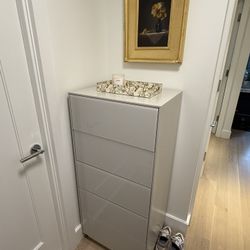 Tall Grey Dresser